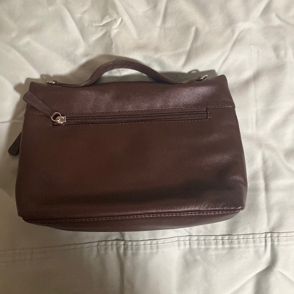 New York Genuine Leather Crossbody Bag.